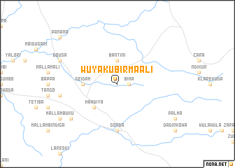 map of Wuyaku Birma Ali