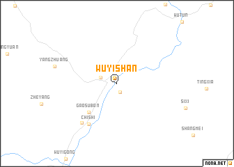 map of Wuyishan