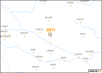 map of Wuyi