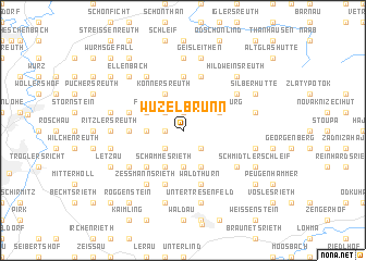 map of Wüzelbrunn