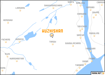 map of Wuzhishan