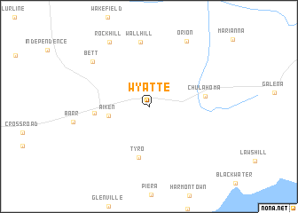 map of Wyatte