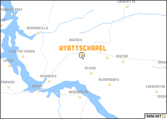 map of Wyatts Chapel