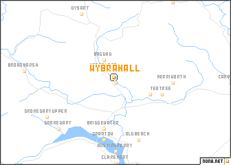 map of Wybra Hall