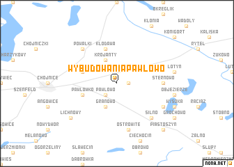 map of Wybudowania Pawłowo