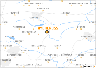 map of Wych Cross