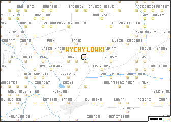 map of Wychylówki