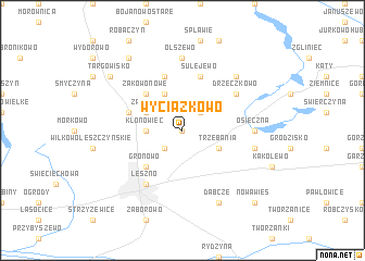 map of Wyciążkowo