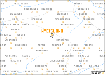 map of Wycisłowo