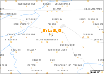 map of Wyczółki