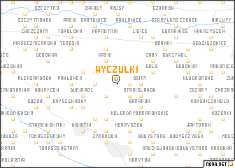 map of Wyczułki