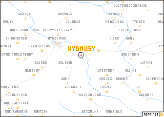 map of Wydmusy