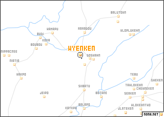 map of Wyenken