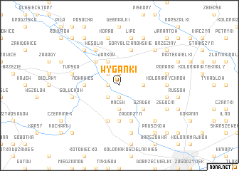 map of Wyganki