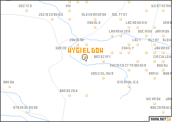 map of Wygiełdów