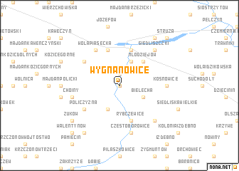 map of Wygnanowice