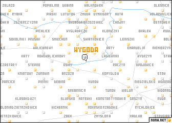 map of Wygoda