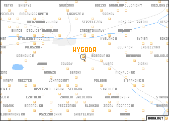 map of Wygoda