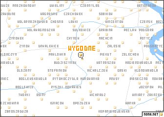 map of Wygodne