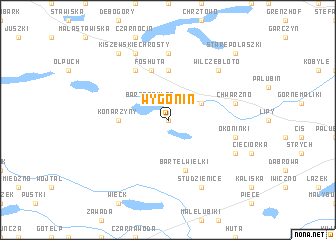 map of Wygonin
