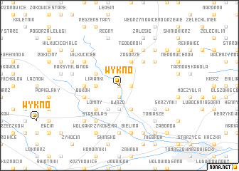map of Wykno