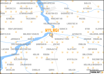 map of Wylągi