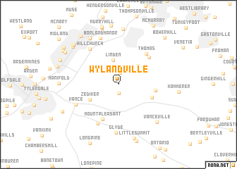 map of Wylandville