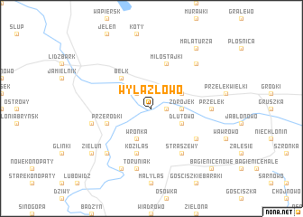 map of Wylazłowo