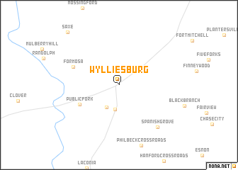 map of Wylliesburg