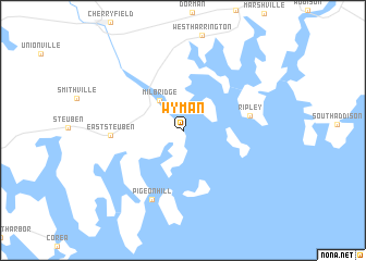 map of Wyman