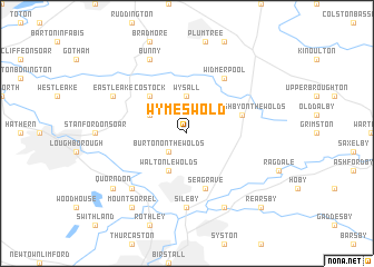 map of Wymeswold