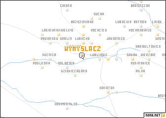 map of Wymyślacz