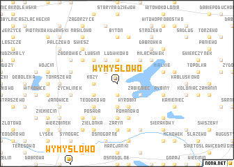 map of Wymysłowo