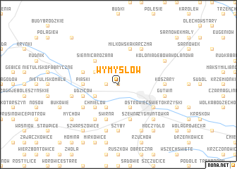 map of Wymysłów