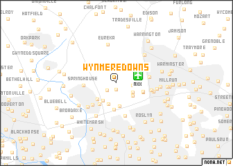 map of Wynmere Downs