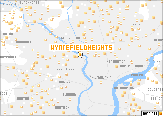 map of Wynnefield Heights