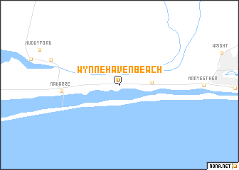 map of Wynnehaven Beach