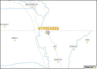 map of Wynnewood