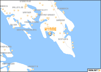 map of Wynne