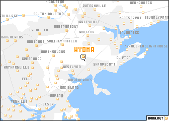 map of Wyoma