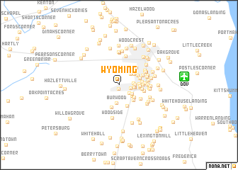 map of Wyoming