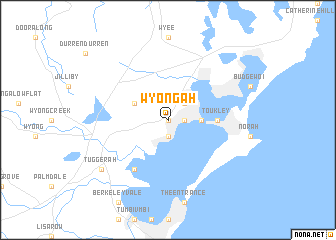 map of Wyongah