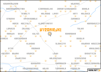 map of Wyromiejki