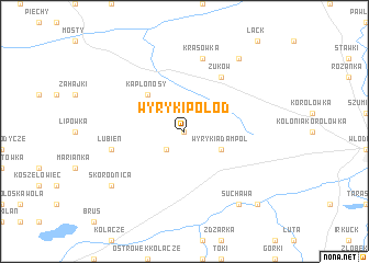 map of Wyryki Połód