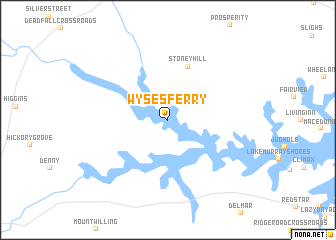 map of Wyses Ferry