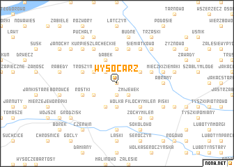 map of Wysocarz