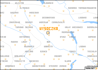 map of Wysoczka