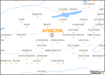 map of Wysoczka