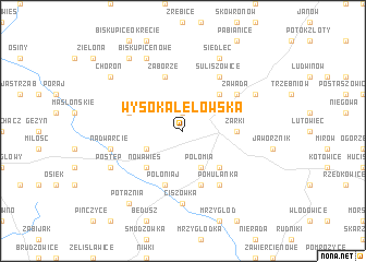 map of Wysoka Lelowska