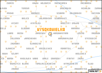 map of Wysoka Wiėlka